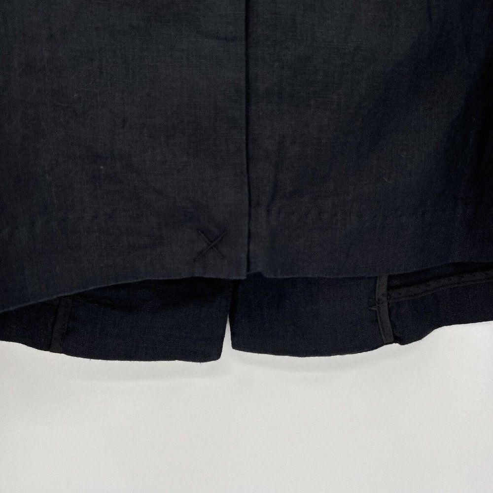 Quince Women's Linen Blazer in Black 100% Flax Linen Weave sz XS NWT Pockets $70 - Picture 5 of 6